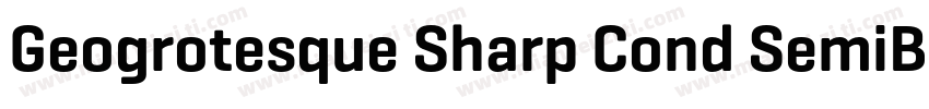 Geogrotesque Sharp Cond SemiBold字体转换